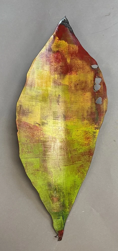 Fall Leaf in Metal 4 - $60