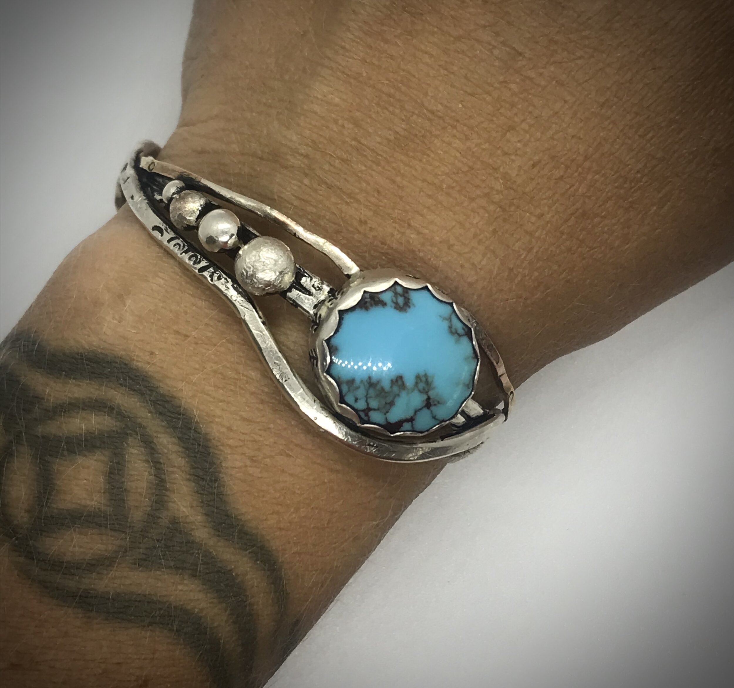 "Look Up" Sterling Silver and Egyptian Turquiose