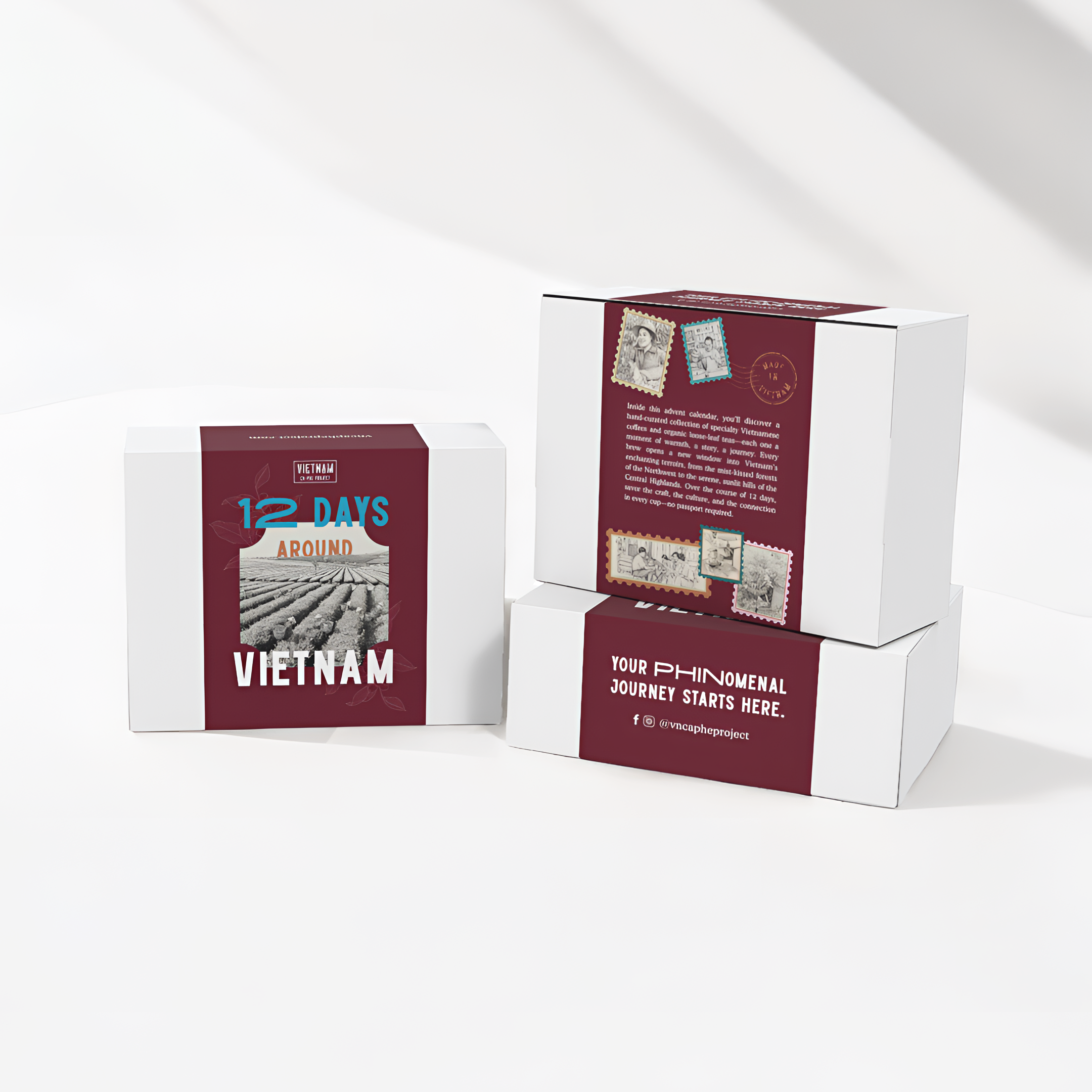 vietnamese coffee and tea advent calendar box 2025