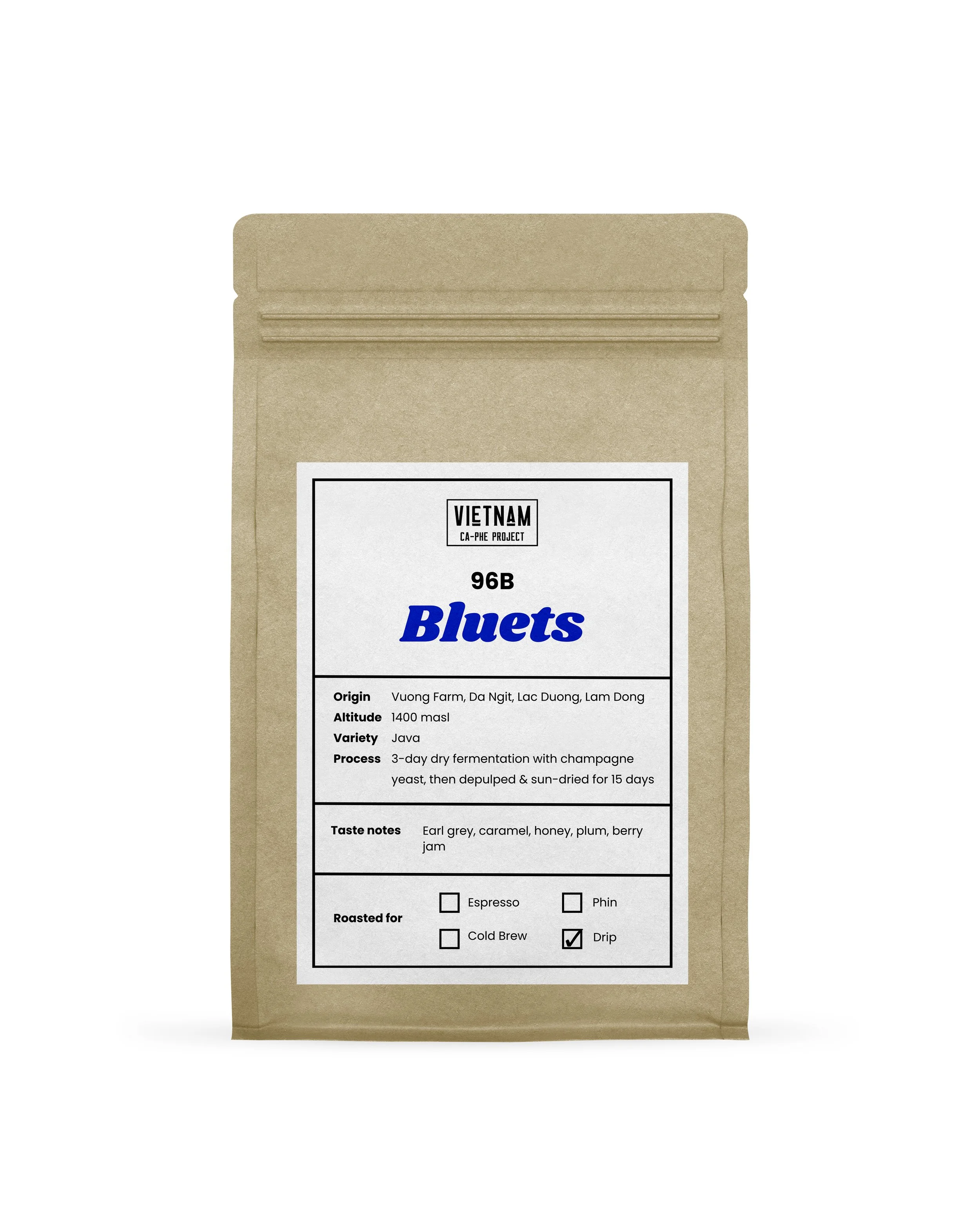 96B BLUETS [Java Var. Champagne Yeast Fermentation]