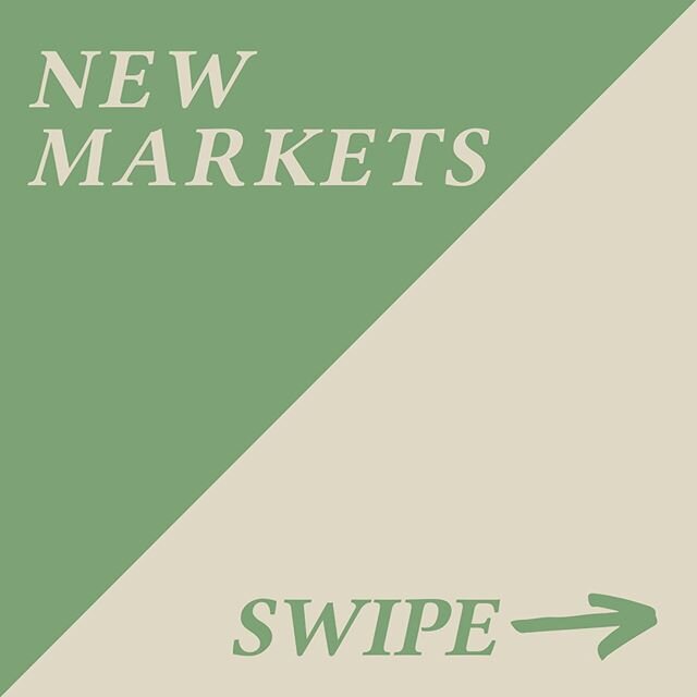 Check out our newest markets added to our schedule! More markets means more weekly berries for you! 😋👏