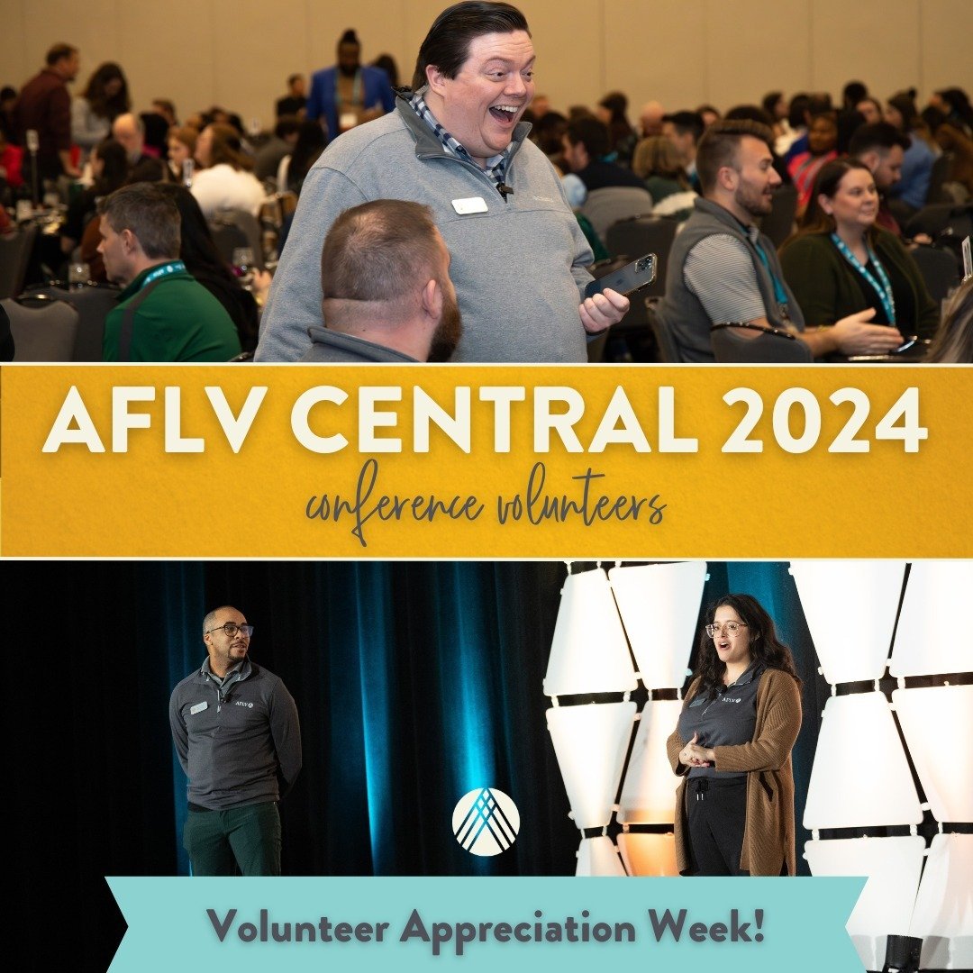 It's officially Volunteer Appreciation Week and we can't wait to highlight the amazing members of #TeamAFLV that make our experiences possible. First up, our AFLV Central 2024 conference volunteers! We could not put on this 2,300+ person event withou