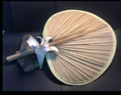 Ah Ma Fan, Traditional Bamboo Straw Fan for Satay for BBQ, Grilling, Cooking , For House warming , For Hot Days,