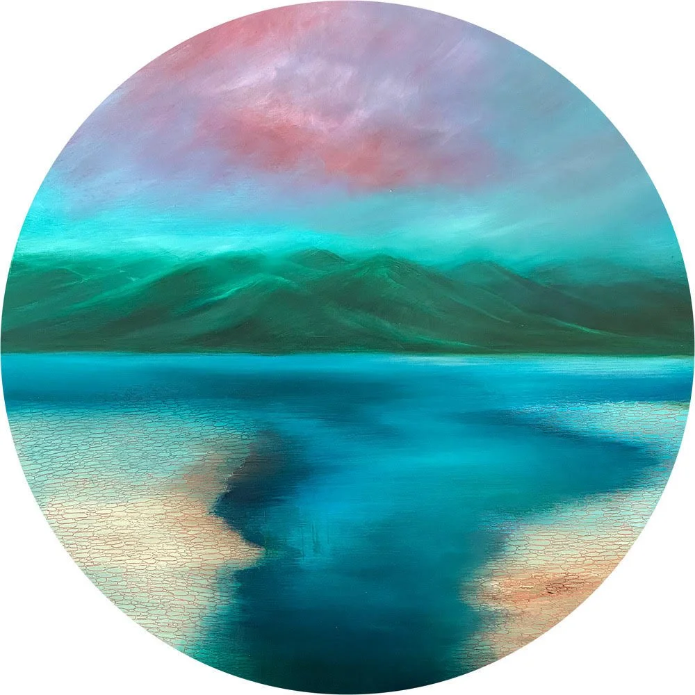 The Sky Settling Softly into pink