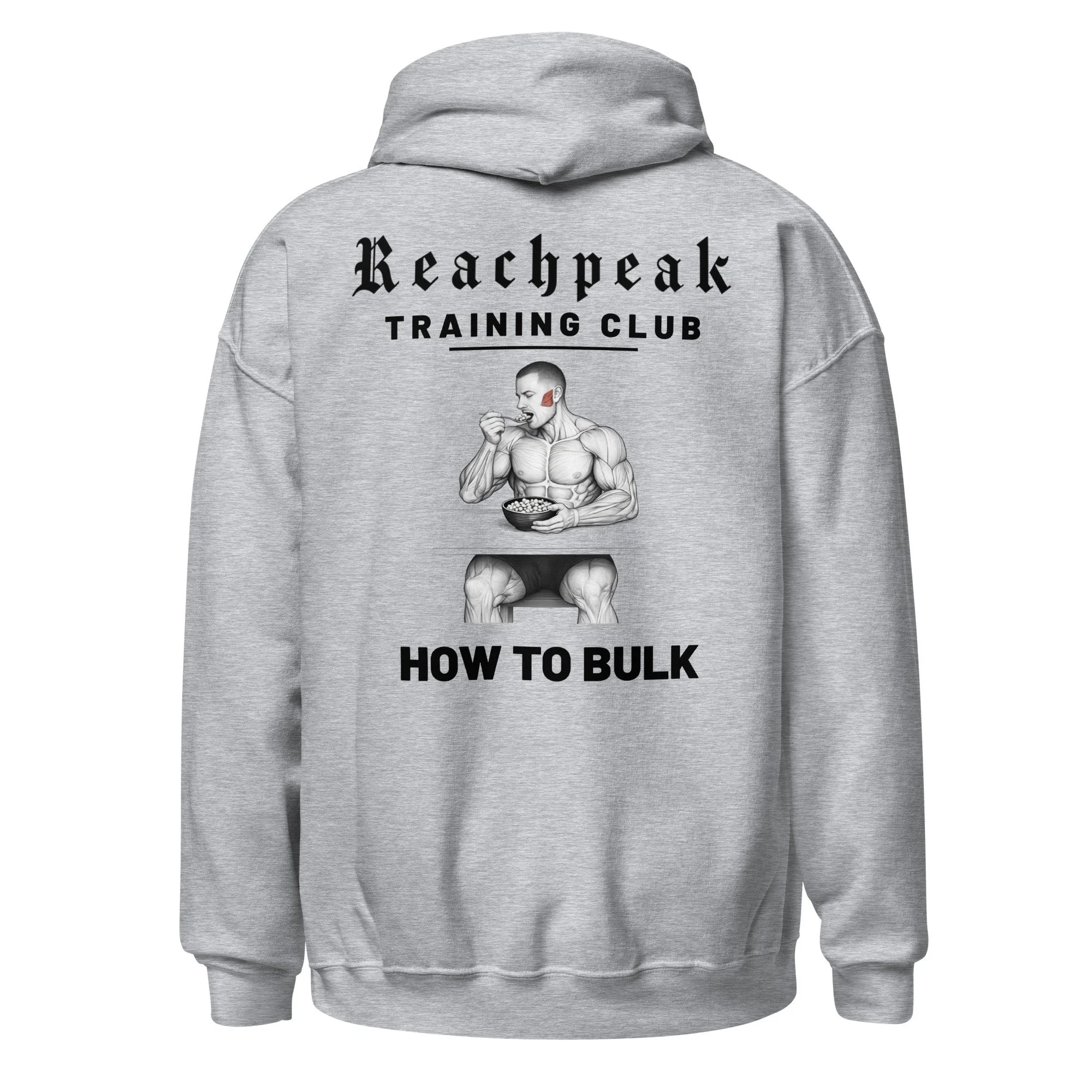 ReachPeak - Bulking phase - hoodie - dark text