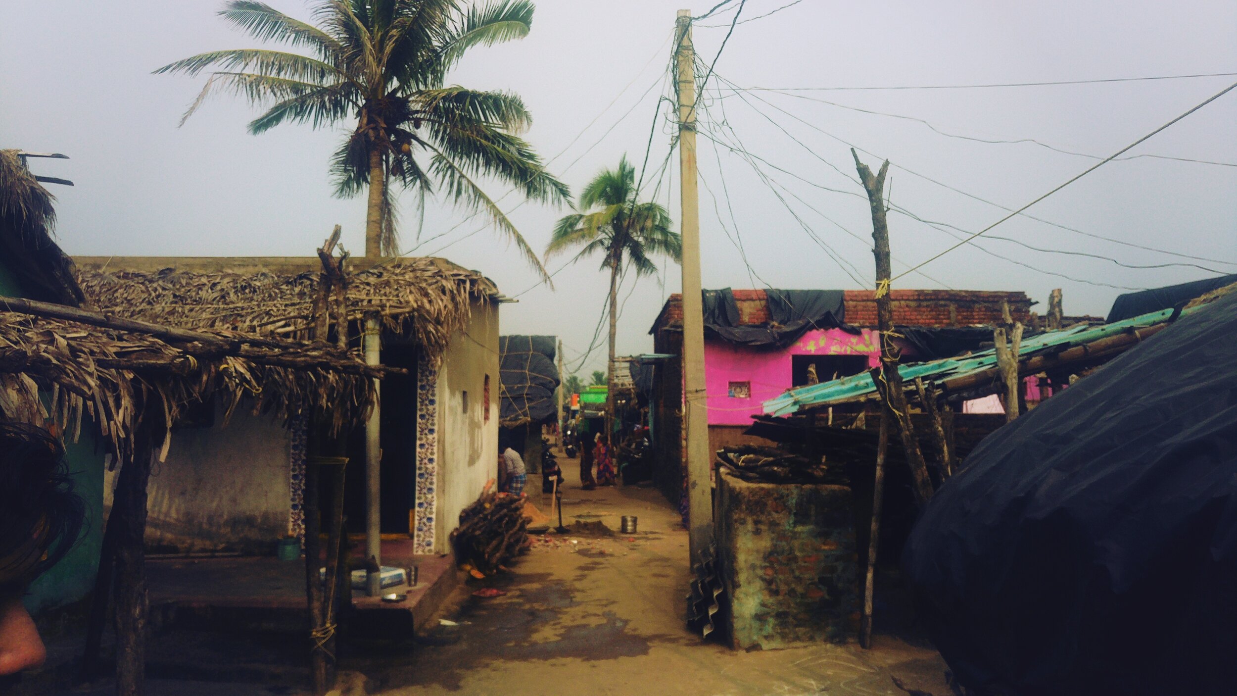 The alleys of the village in Konark