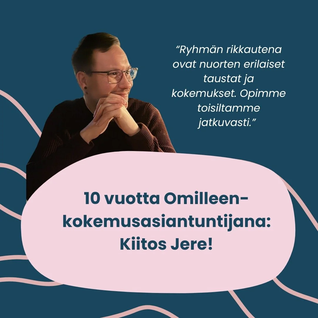 "Olen Omilleen-asiantuntijana saanut paljon uusia tuttavuuksia, hyv&auml;&auml; mielt&auml; ja luottamusta siihen, ett&auml; maailmassa on hyv&auml;&auml;. Toiminnassa n&auml;kee konkreettisesti ihmisi&auml;, jotka ovat tulleet vapaaehtoisesti n