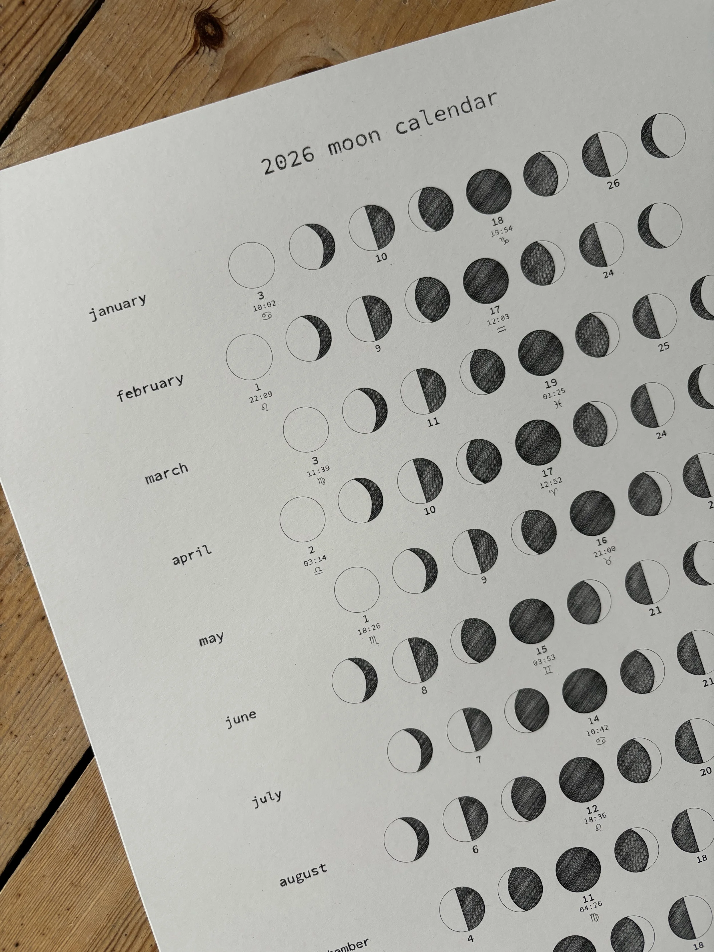 2026 Moon Calendar