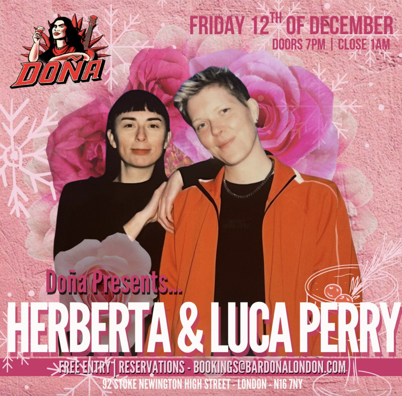 Doña Presents: Herberta and Luca Perry.