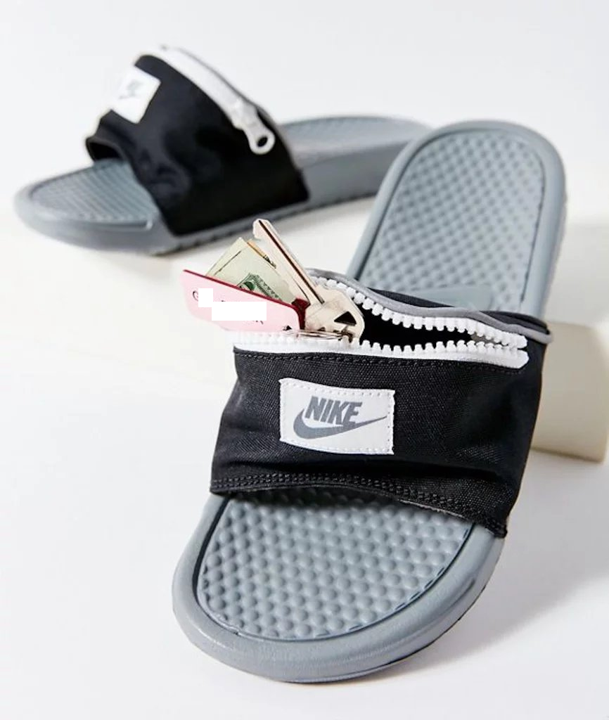 nike slides pocket