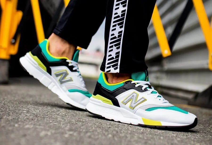 new balance 997h white green