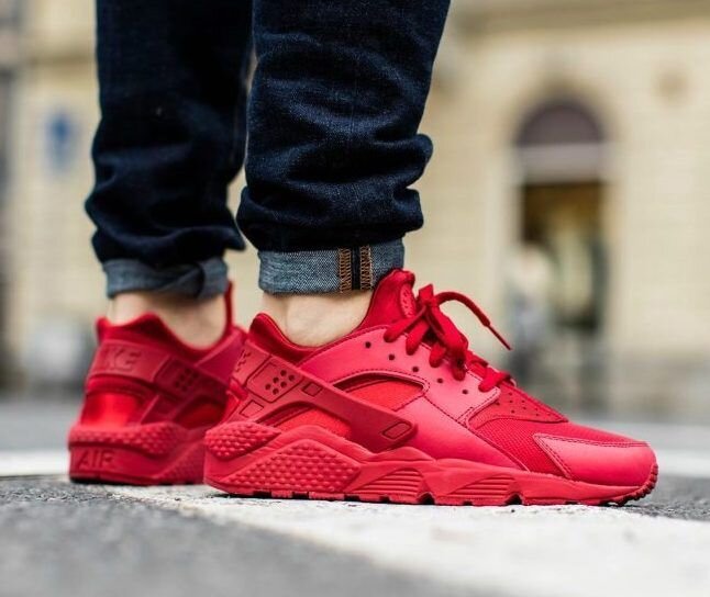 nike red huarache mens