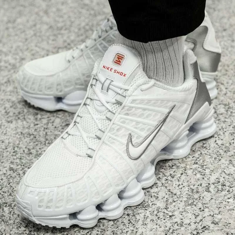 nike shox metallic silver