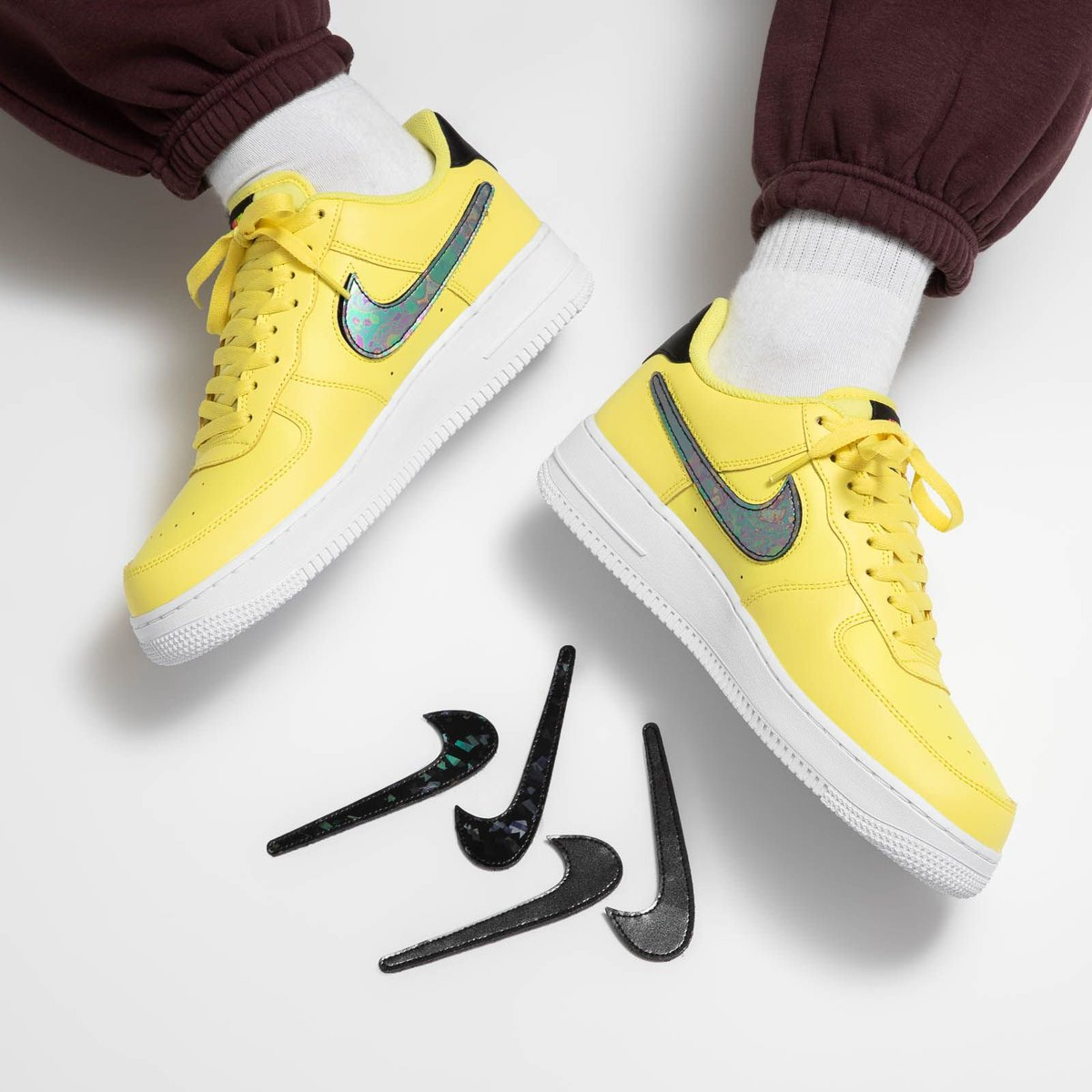 air force 1 low yellow swoosh