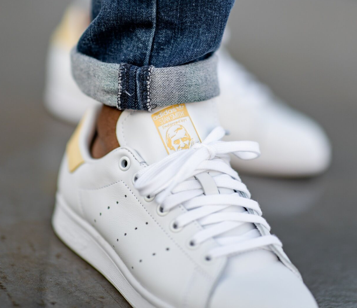 stan smith yellow shoes