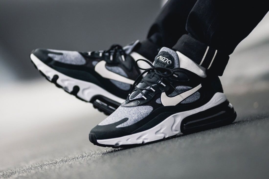 nike air max 270 react black vast grey