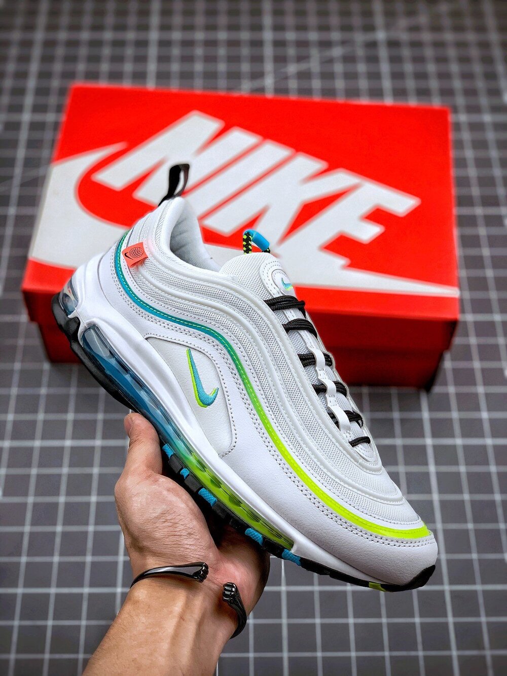 The Nike Air Max 97 “Worldwide” in white Is On Sale For $129 ...