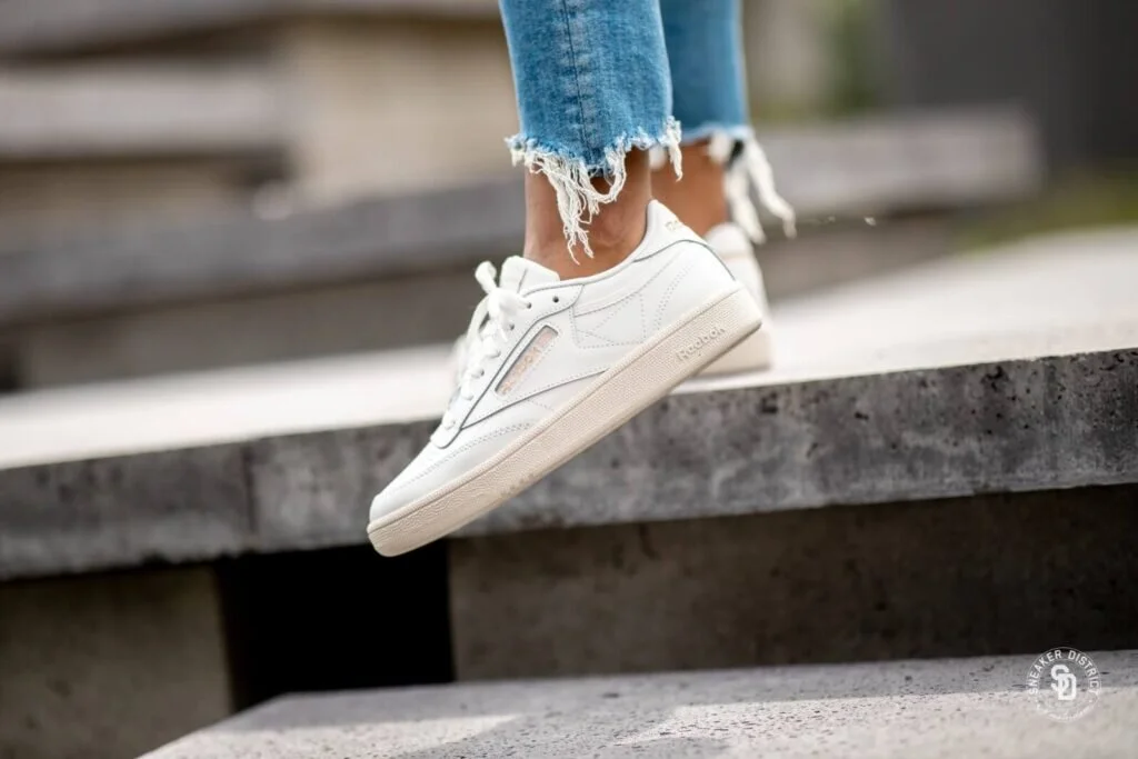 reebok club c 85 chalk rose gold
