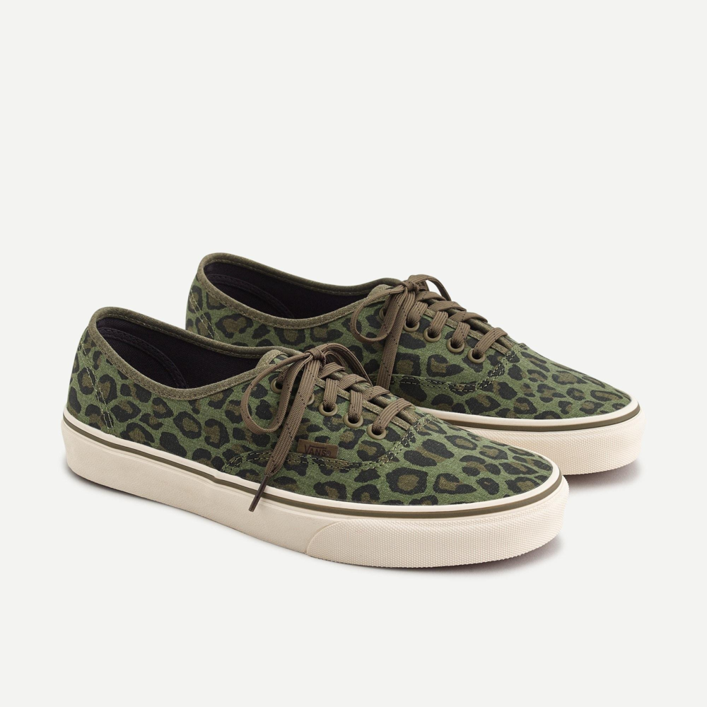vans authentic leopard print