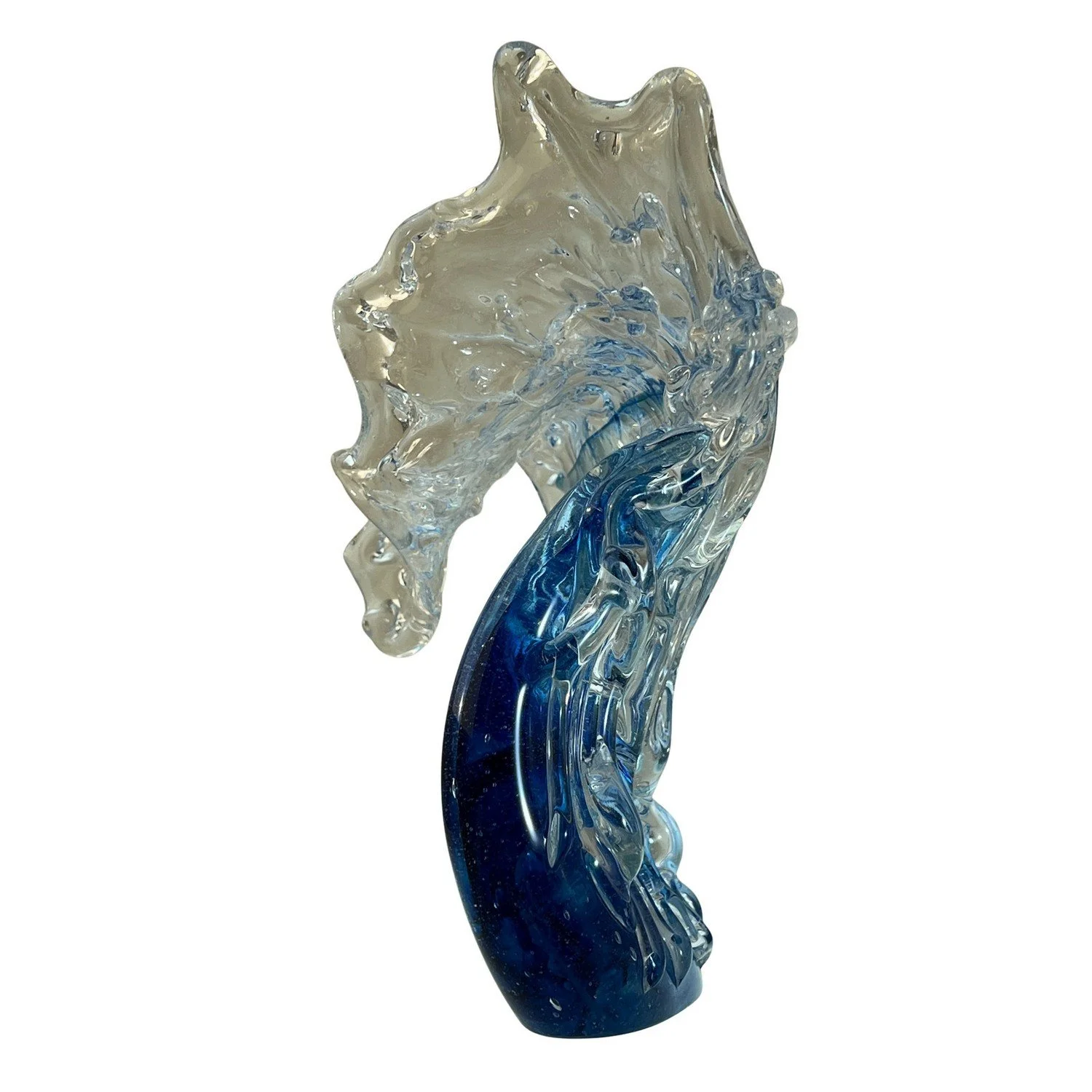 Cresting Wave in Sea Blue by Alison Vincent