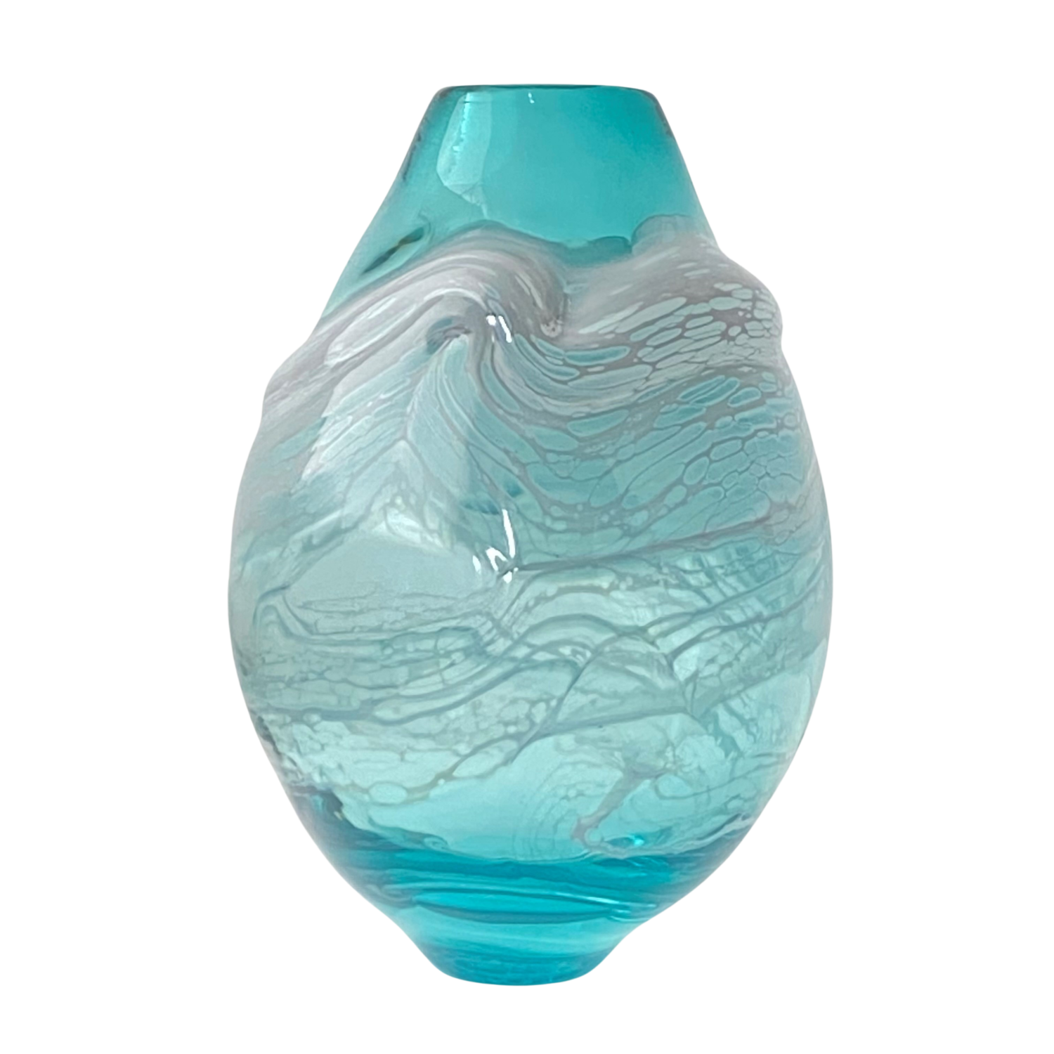 Surf Pebble Vase in Sea Green by Alison Vincent