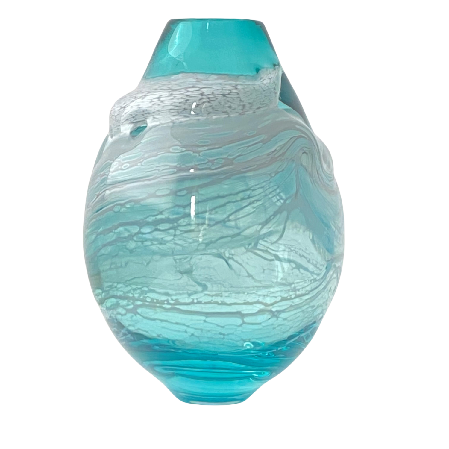 Surf Pebble Vase in Sea Green by Alison Vincent