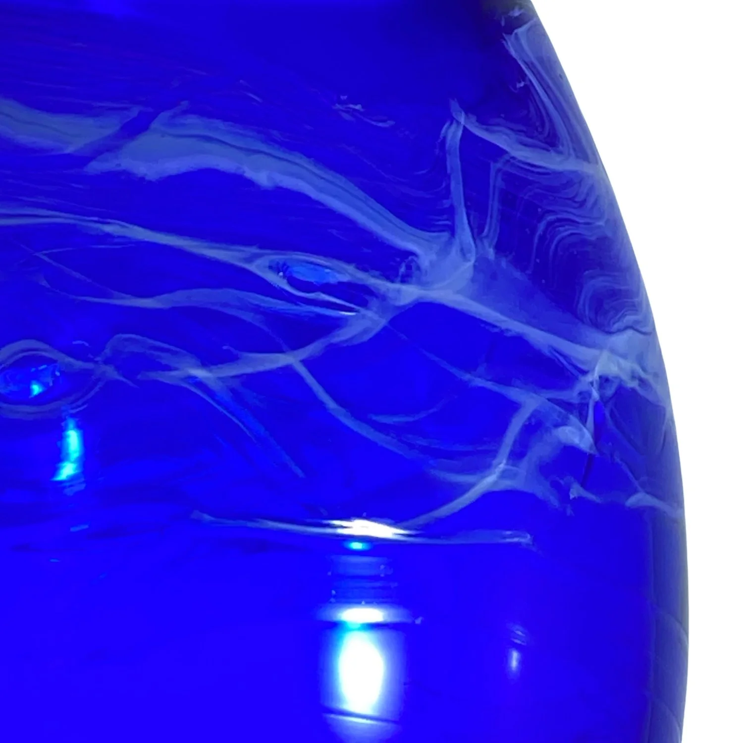 Surf Vase in Cobalt Hand Blown Glass by Alison Vincent