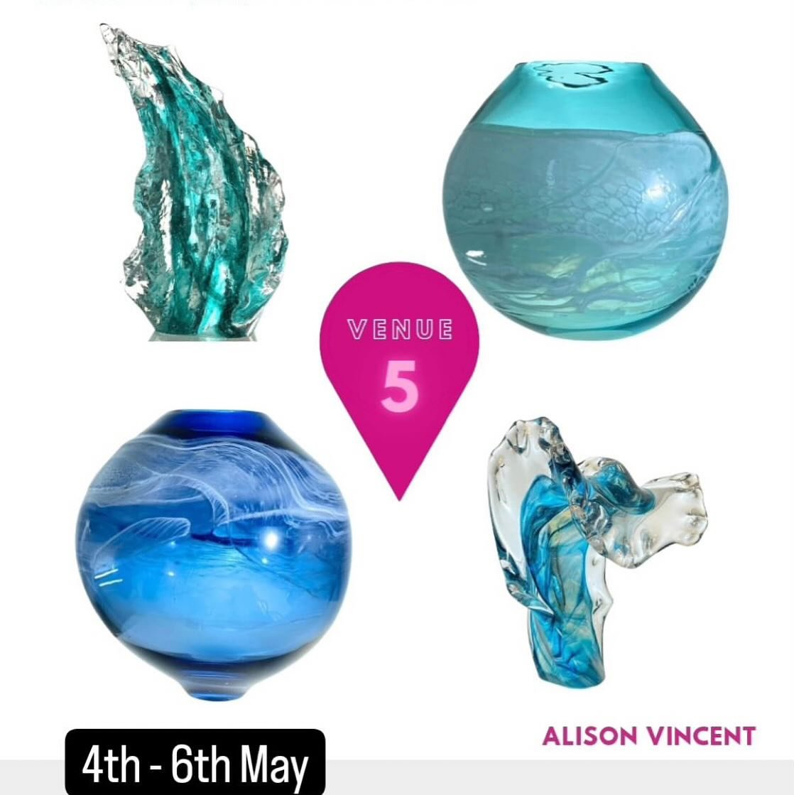 Countdown to this weekend!!
Henley Arts Trail is going to be amazing this coming early May bank holiday weekend 4-6 May! @Henleyartstrail 

My Glass Art Inspired by Wilderness will be at Venue 5 River &amp; Rowing Museum, Henley, on the bank of the T