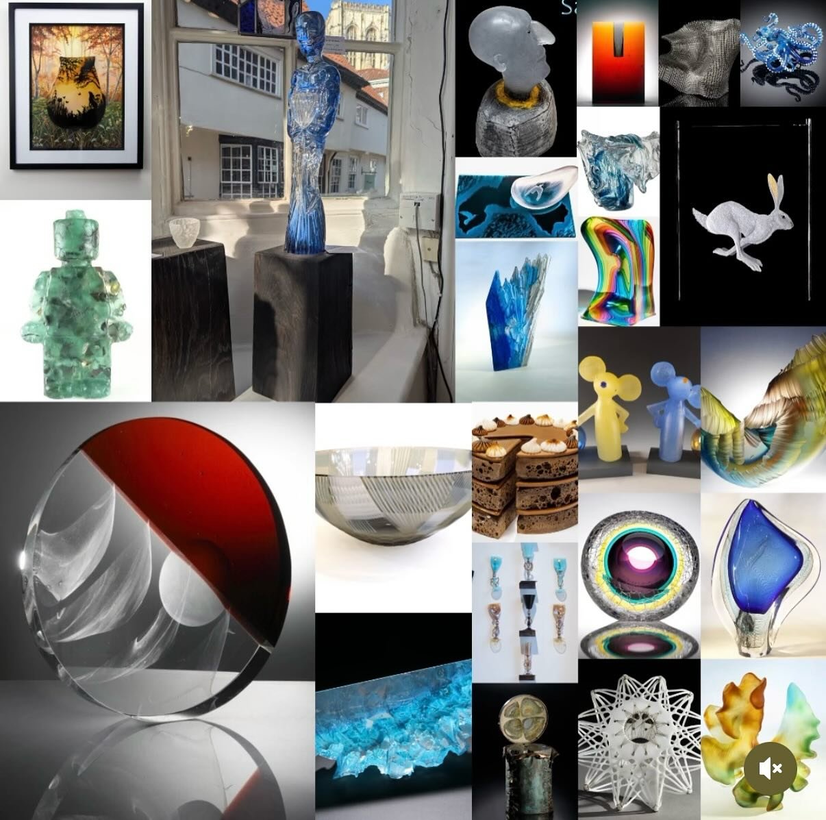Last few days to see my glass amongst others at Art Glass exhibition Pyramid Gallery York.