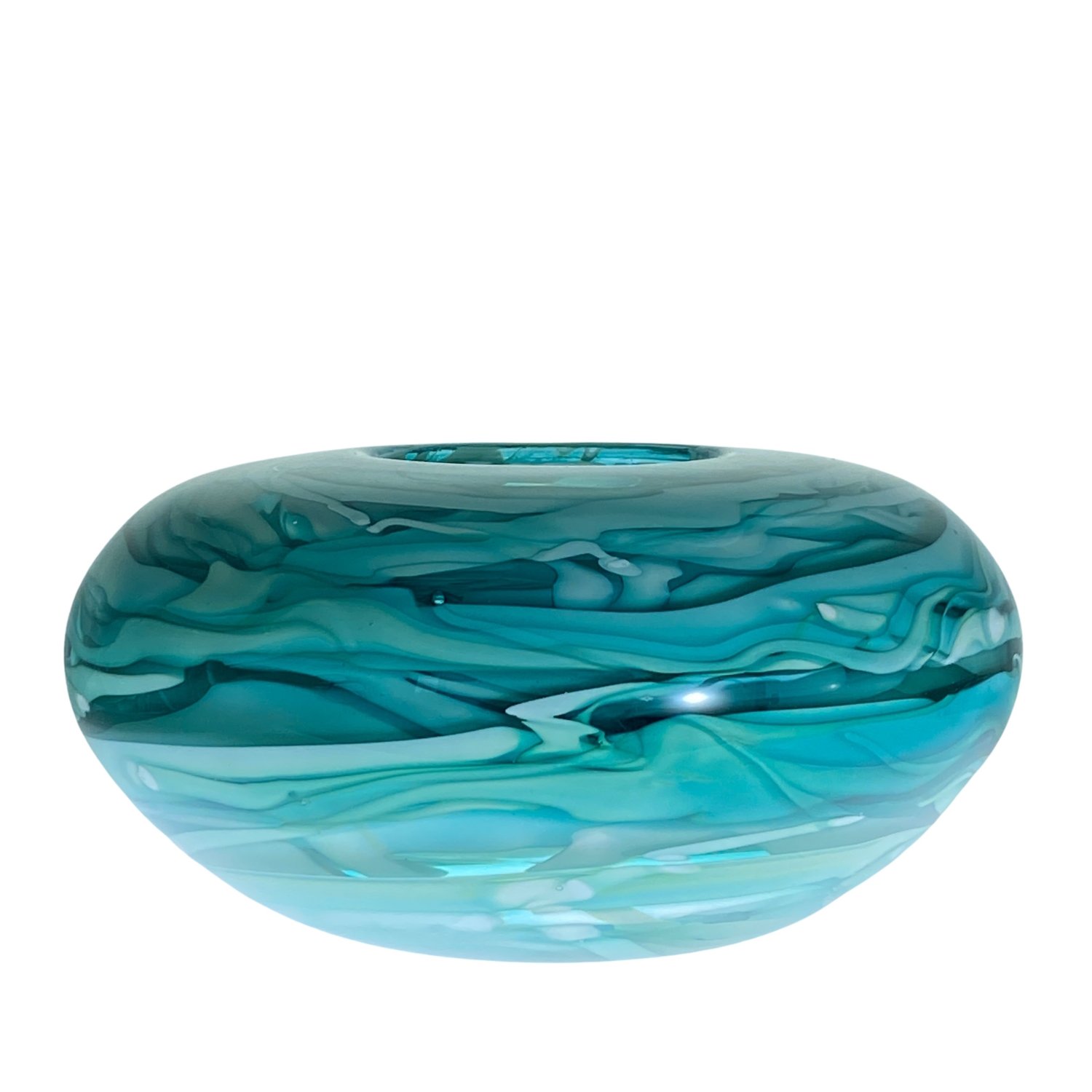 Birds Nest Bowl in Sea Green Glass by Alison Vincent