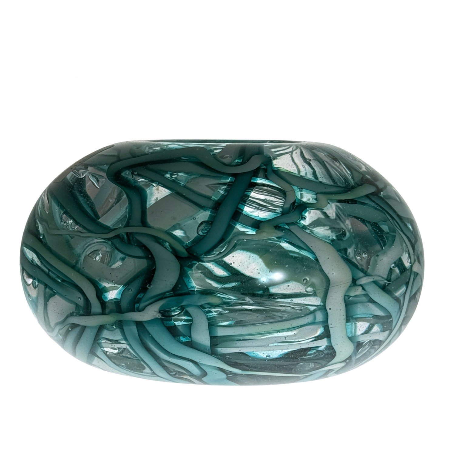 Birds Nest Bowl in Sea Green Glass by Alison Vincent