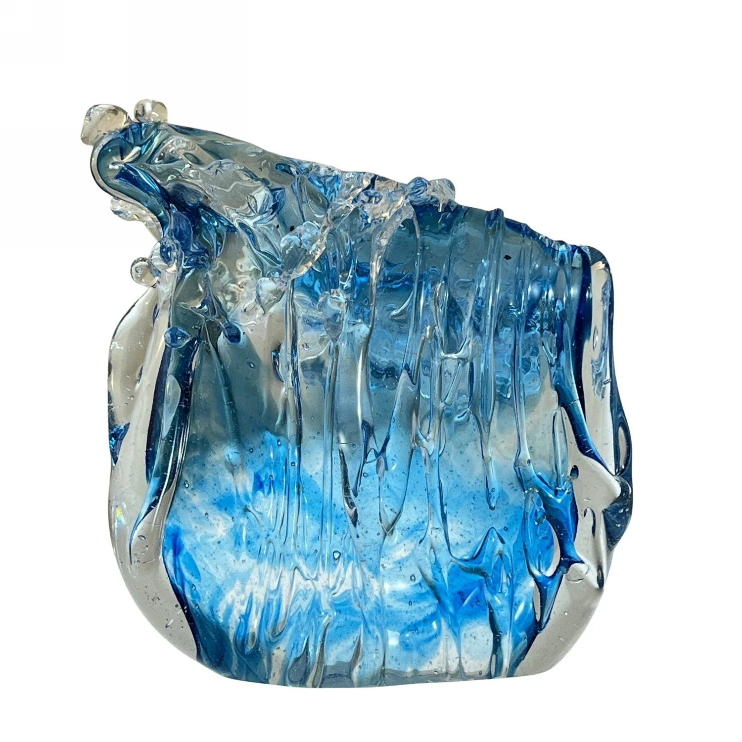 Cresting Wave in Sea Blue by Alison Vincent