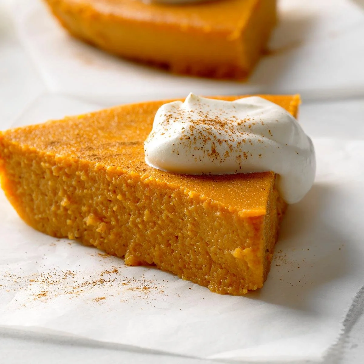 Crustless Pumpkin Pie 