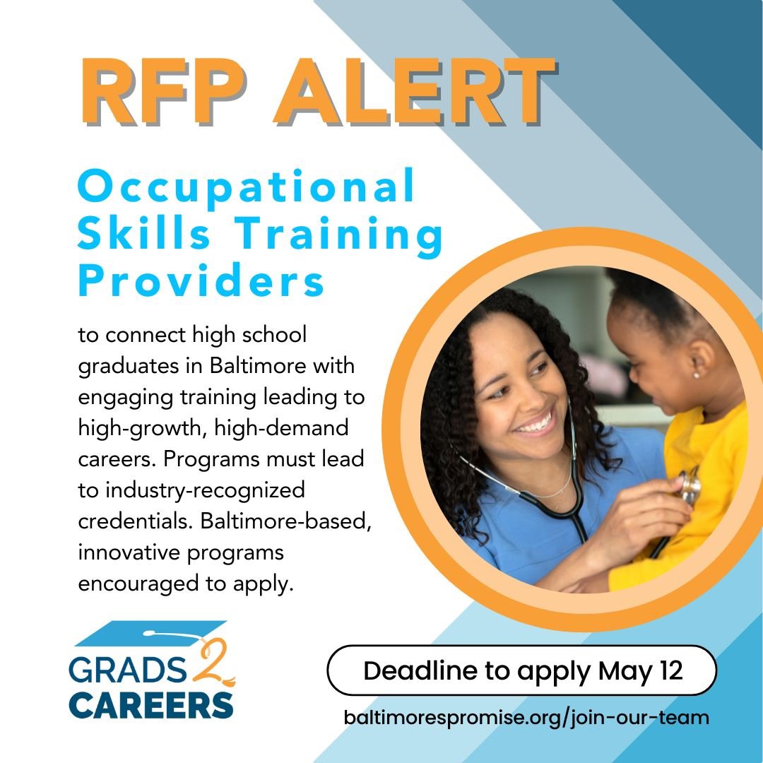 Do you have a program that provides workforce training to youth 18-24? Apply to be a service provider with @bmoreg2c!

Popular pathways include healthcare, construction, IT, and manufacturing. Programs must be able to share recruitment duties, illust