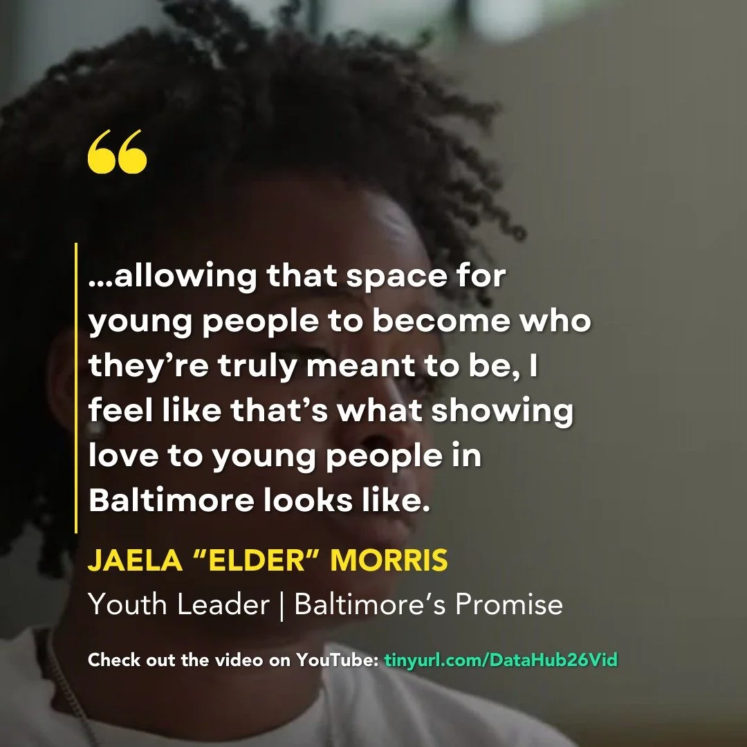 Summer is a critical time for young people in our city. The Baltimore City Youth Data Hub's first use case looks at trends in summer youth programming so that we can better show up for Baltimore's young people all year round.

Watch our new video, ma