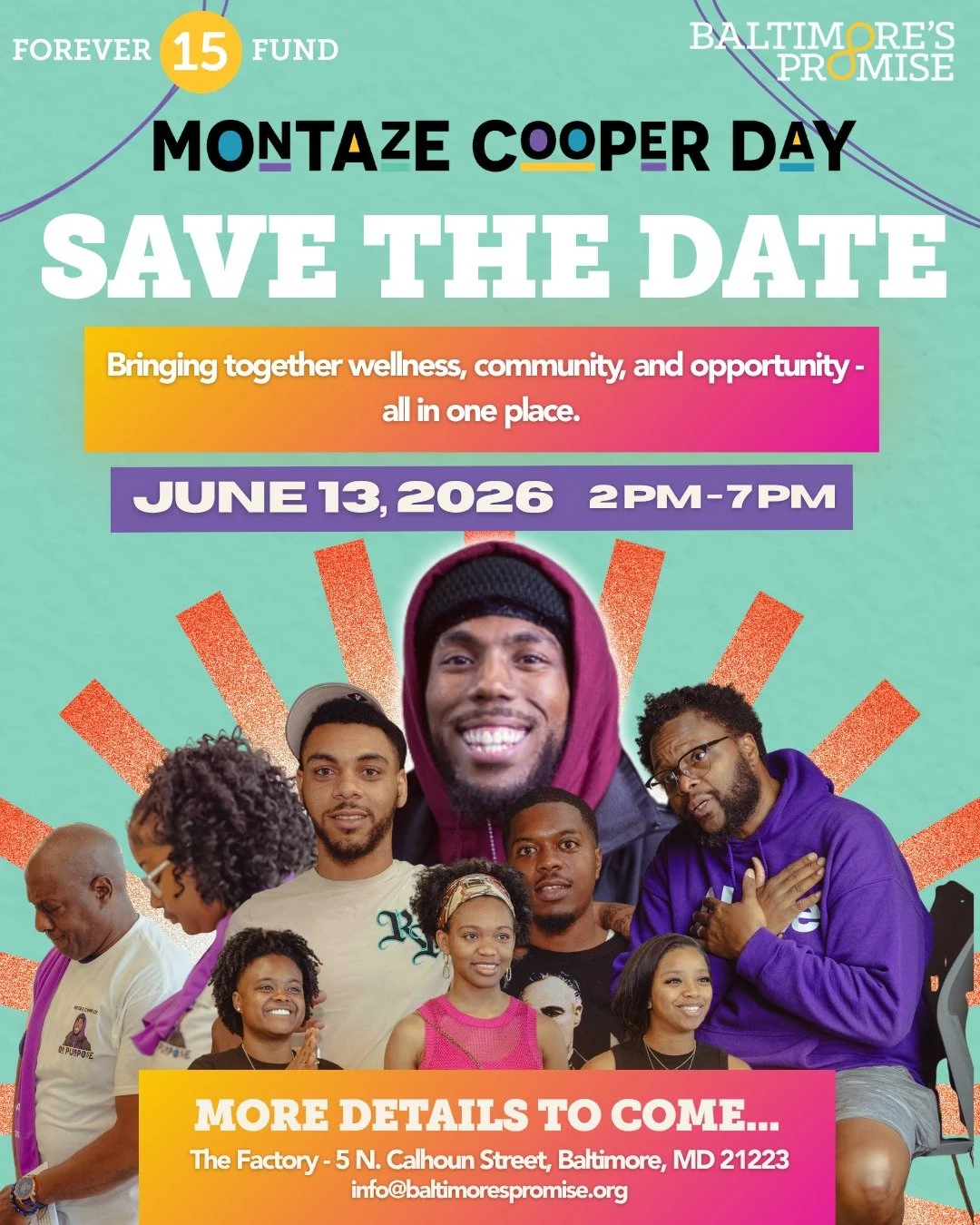 SAVE THE DATE: MONTAZE COOPER DAY 6/13 🥳

We&rsquo;re coming together for a day rooted in community, joy, and pouring into our young people. 

Montaze Cooper Day honors the life and impact of Montaze, a young leader who believed deeply in supporting