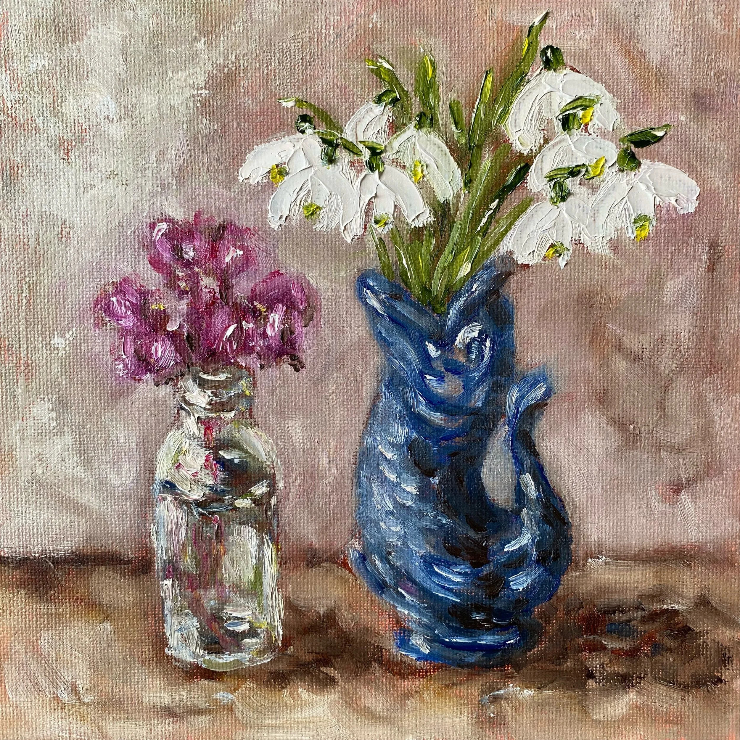 Snowdrops and Cyclamen 