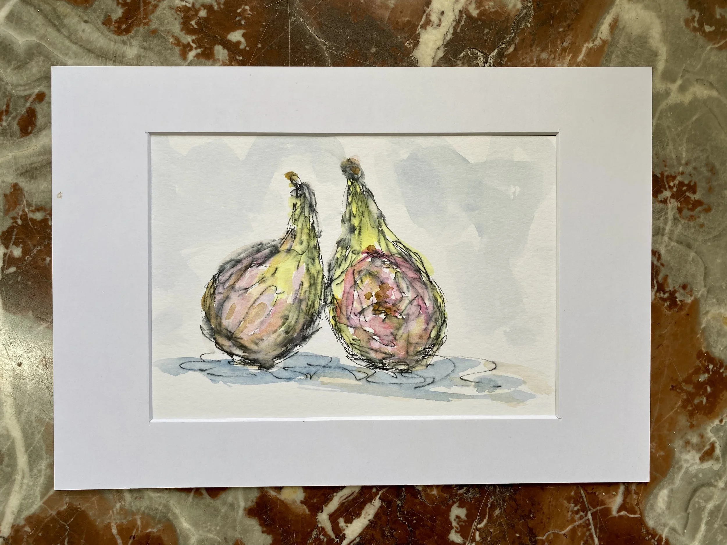 Watercolour Figs
