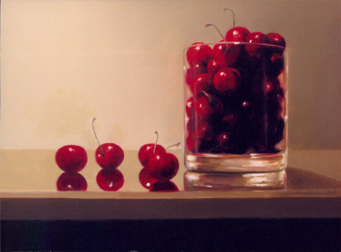 Cherries in Glass Jar