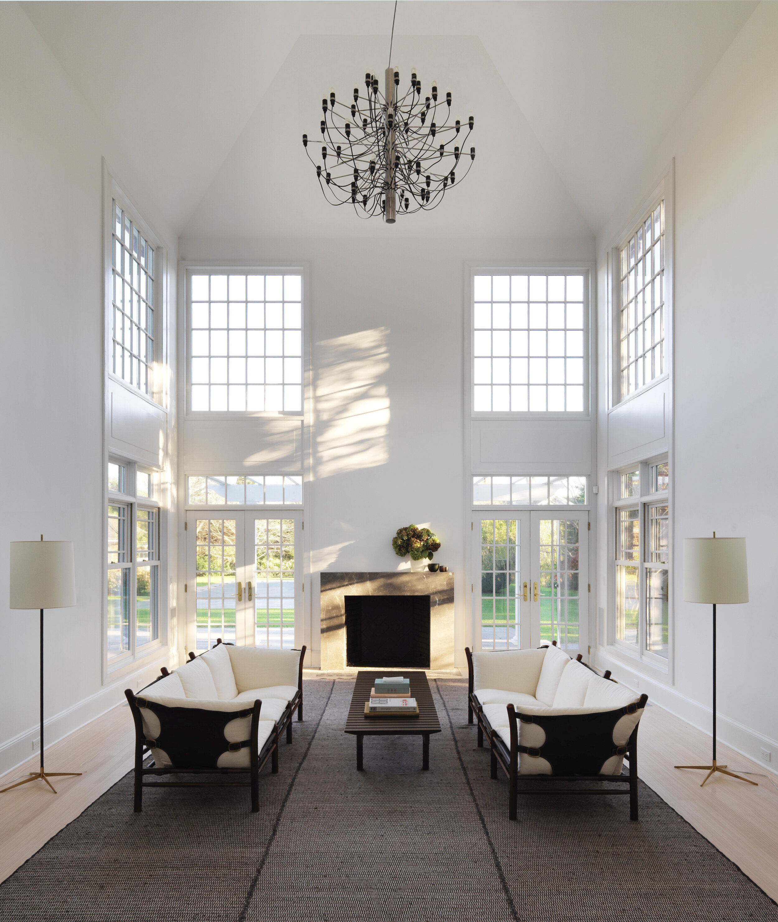  Hamptons House - Double Height Living Room 