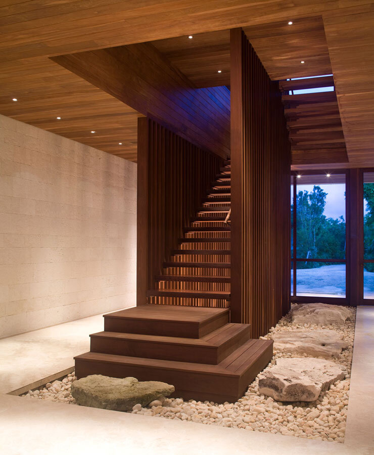  Donna Karan Caribbean Estate - Wooden Staircase 