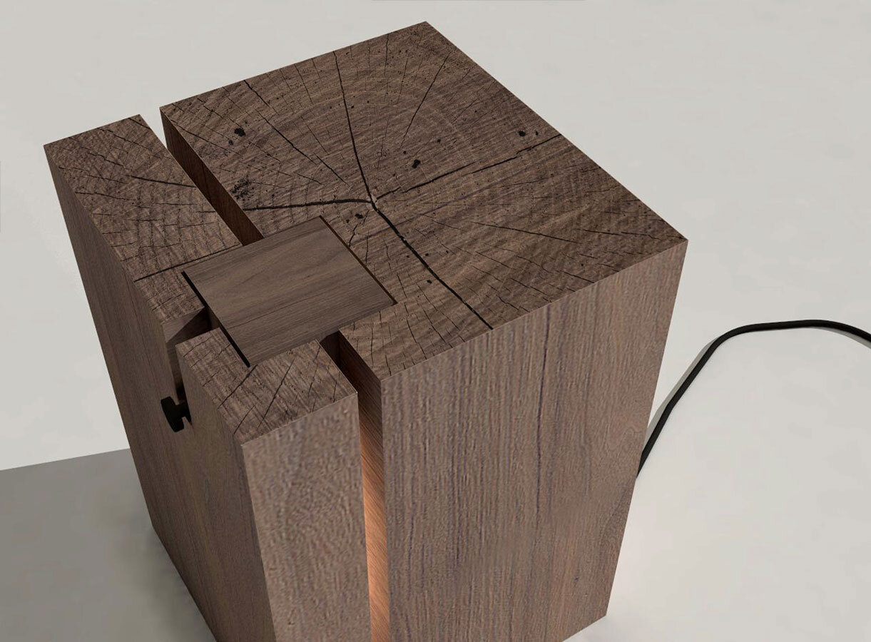  Side Table With Light - Design Detail 