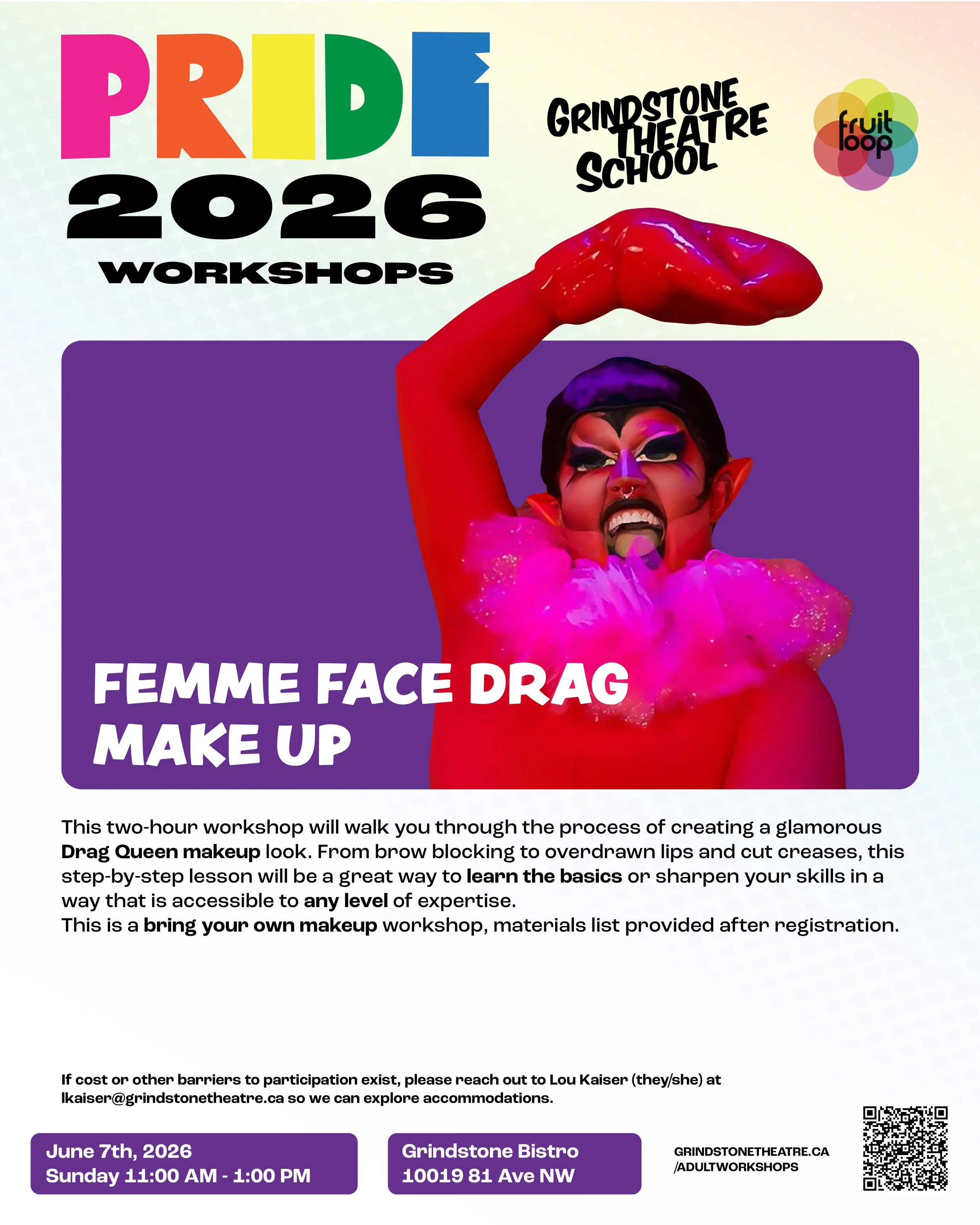 PRIDE Workshop - Femme Face Drag Makeup
