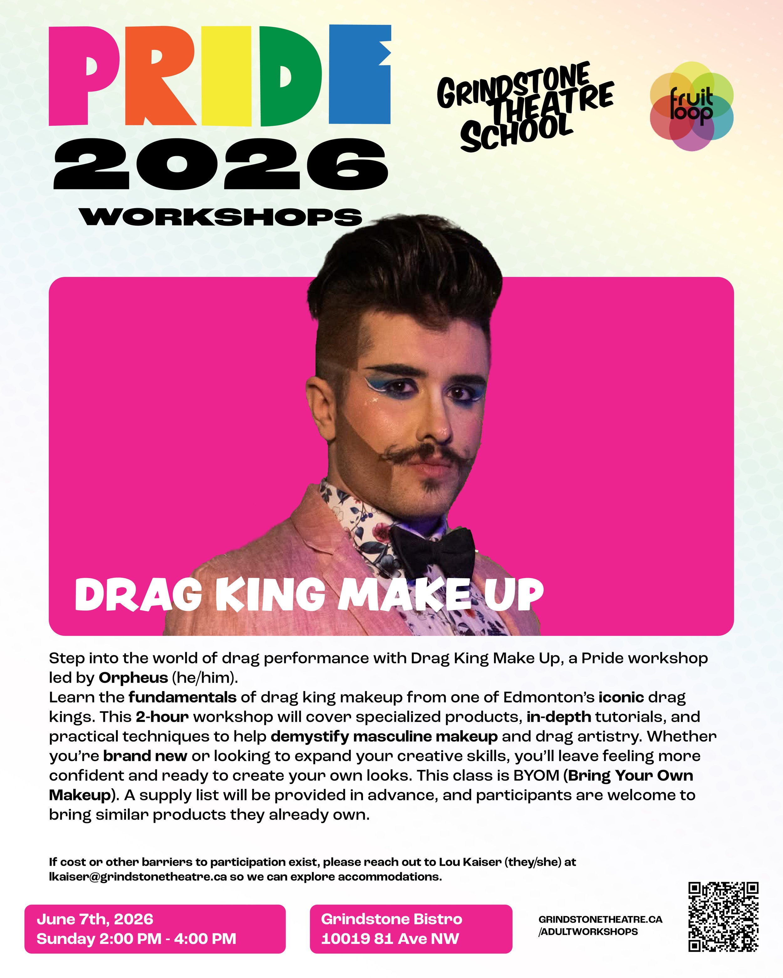 PRIDE Workshop - Drag King Makeup 101