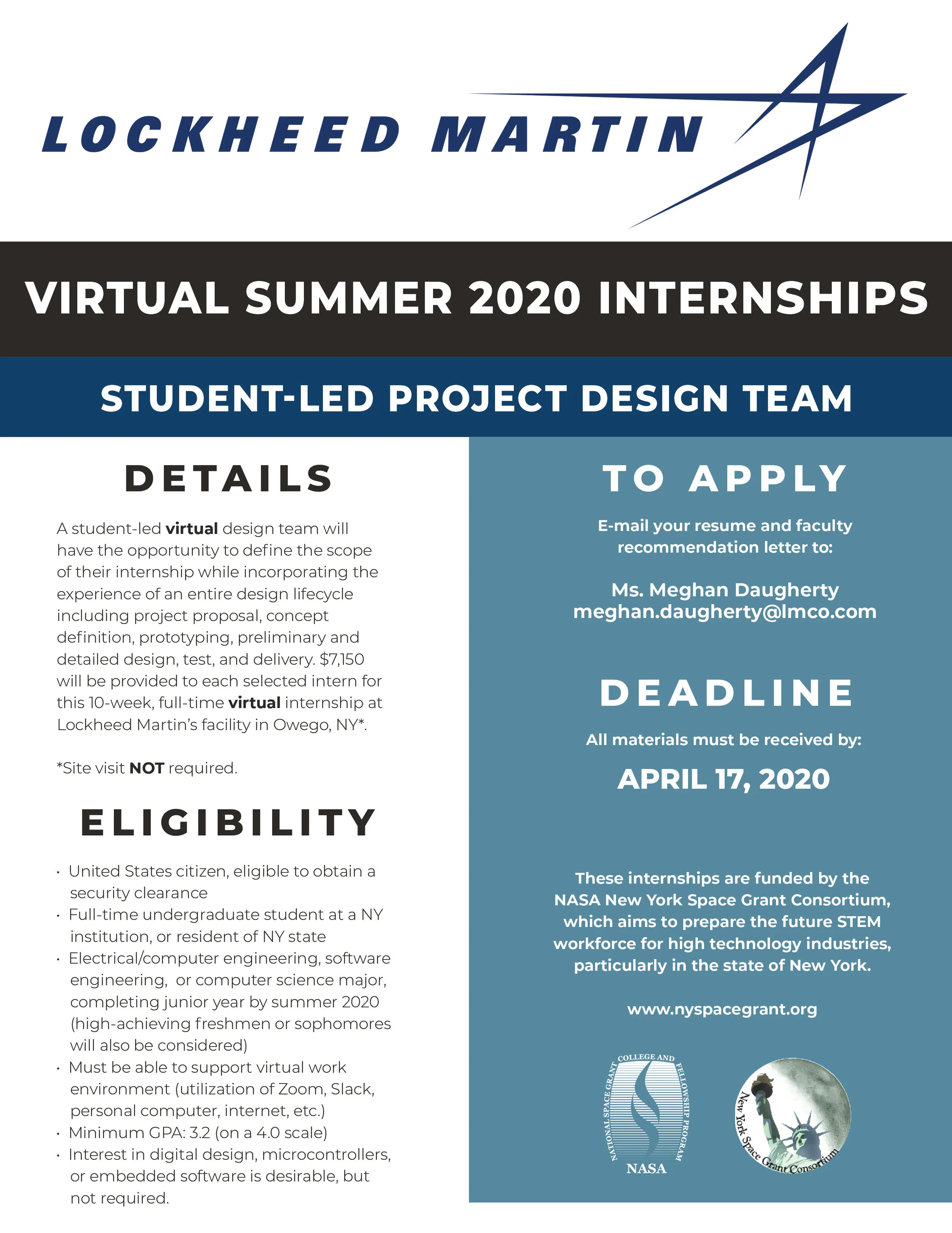 Lockheed Martin New York Space Grant Consortium