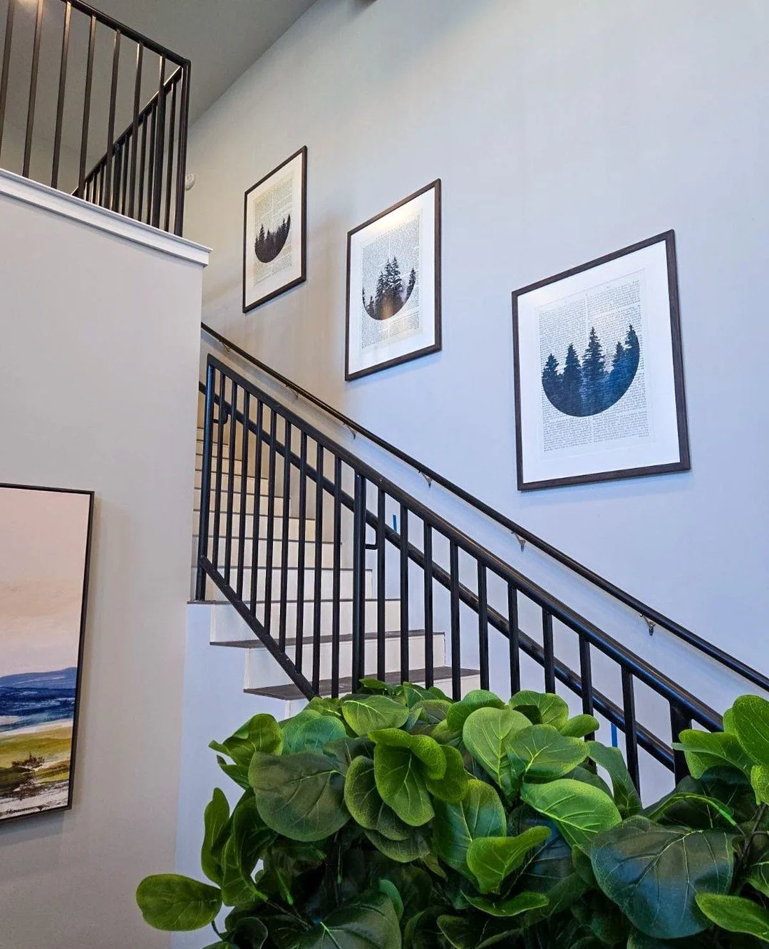 Tailored to the space&mdash;Creative A&rsquo;s custom framing and sizing transformed this staircase into a refined focal point at Park Landing.⁠
⁠
&bull;⁠
&bull;⁠
&bull;⁠
&bull;⁠
&bull;⁠
#creativeart #creativea #artsolutions #corporateart #interiorde