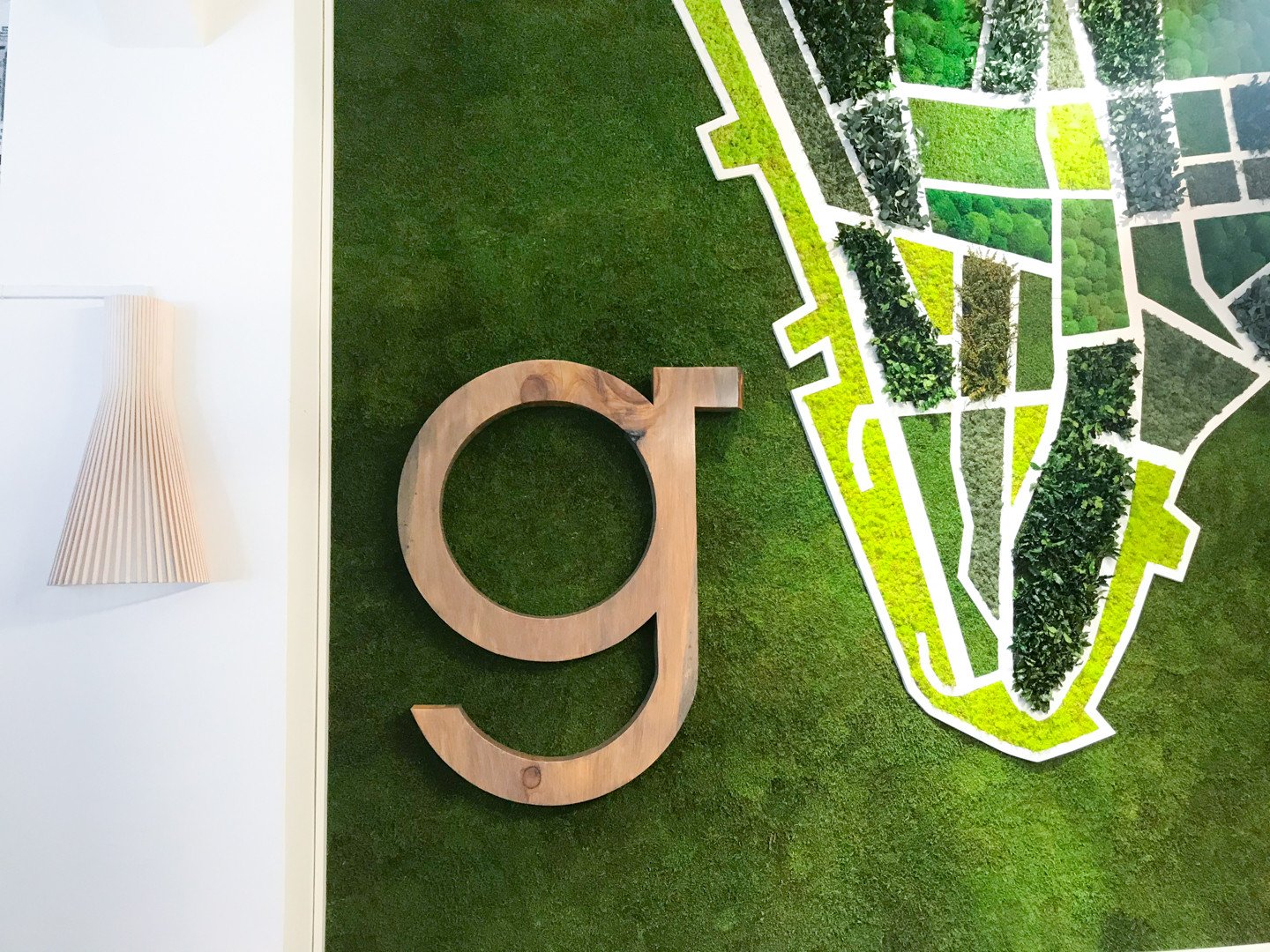 Continuing our Gold Award series with one of our favorite signage creations. ⁠
⁠
First impressions are everything &mdash; we made sure Gibson's counted.⁠
For Gibson Interior Products, we hand-cut a custom "G" from a live edge wood table, st