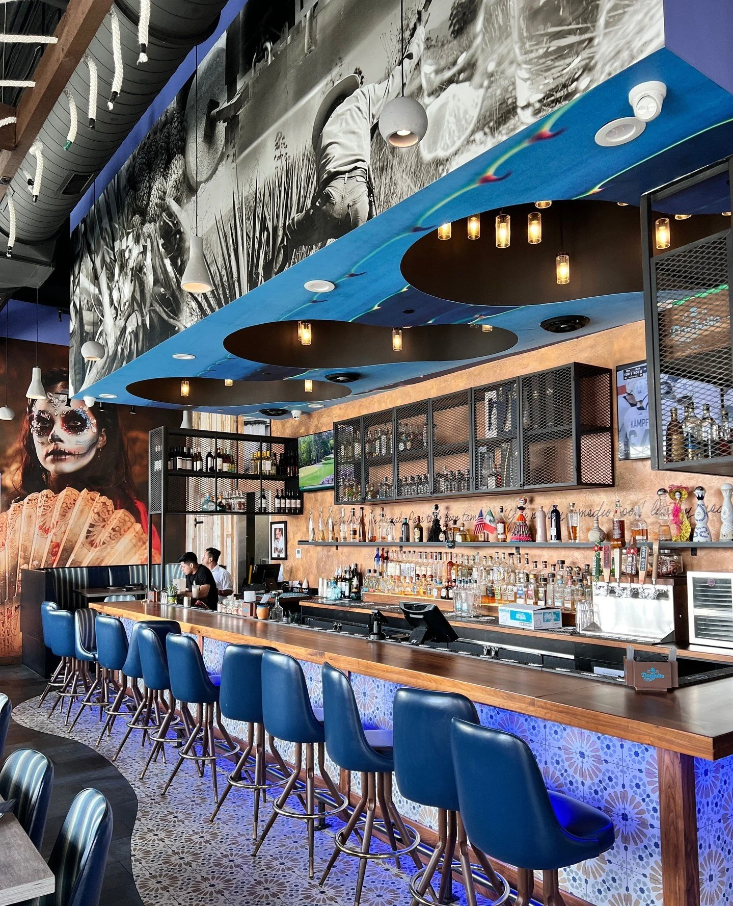 Continuing our Gold Award series &mdash; every great Mexican restaurant has a soul. We helped build Condesa's. ⁠
⁠
For Condesa Restaurant in Massachusetts, we created an immersive experience from the walls to the ceiling. Hand painted lettering, swee