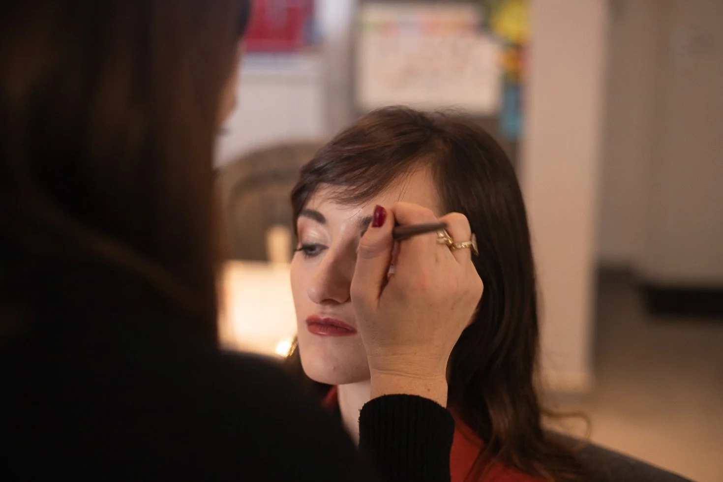 La mise en beauté pour une séance photo ! 