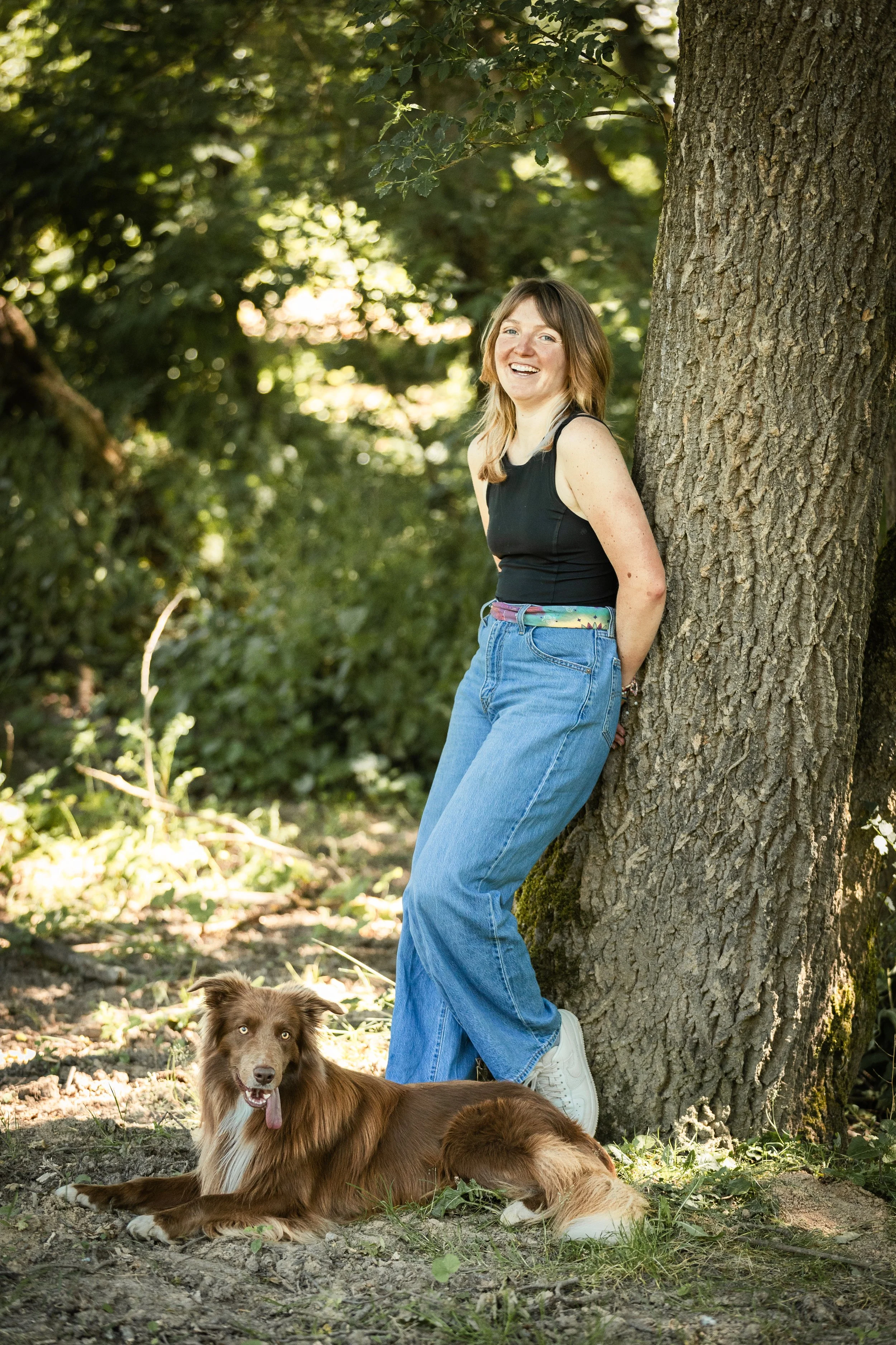 Après 5 séances photos avec moi, elle passe derrière l'appareil photo, je lui donne un cours !